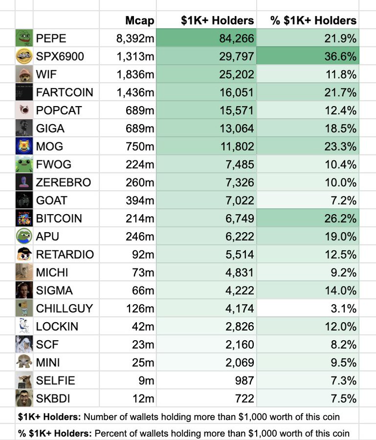 Meme Coins Cult Coins Token Holders